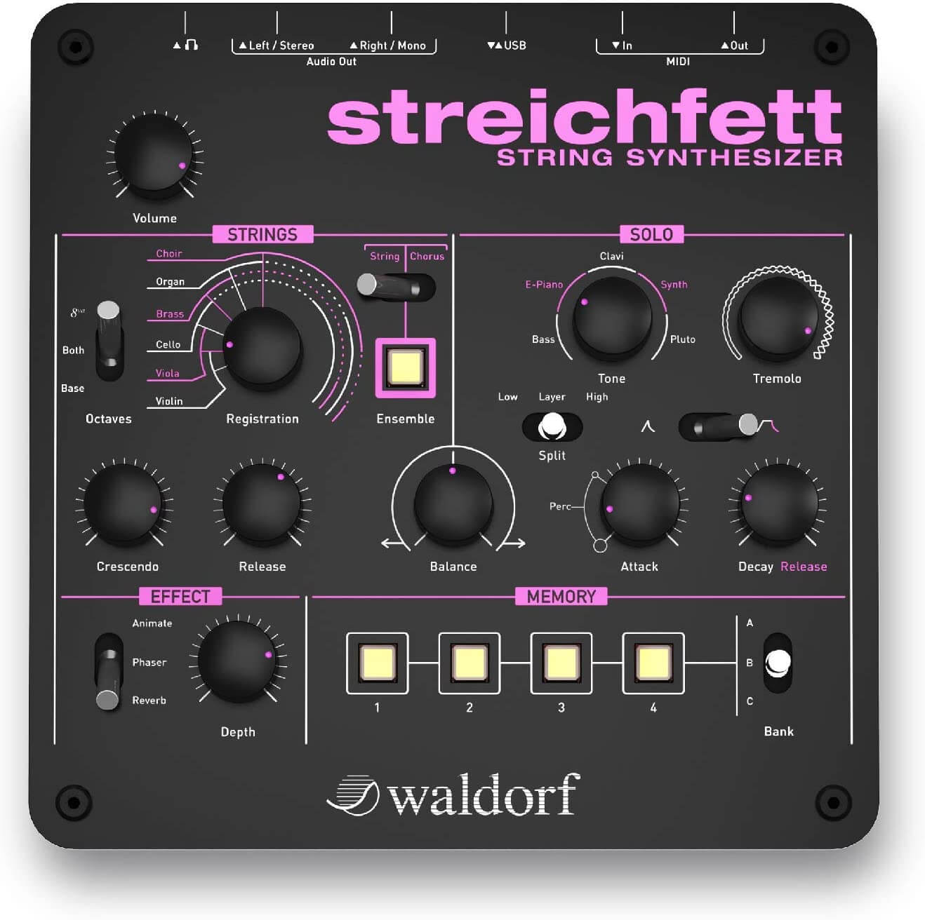 sintetizzatore Waldorf Streichfett