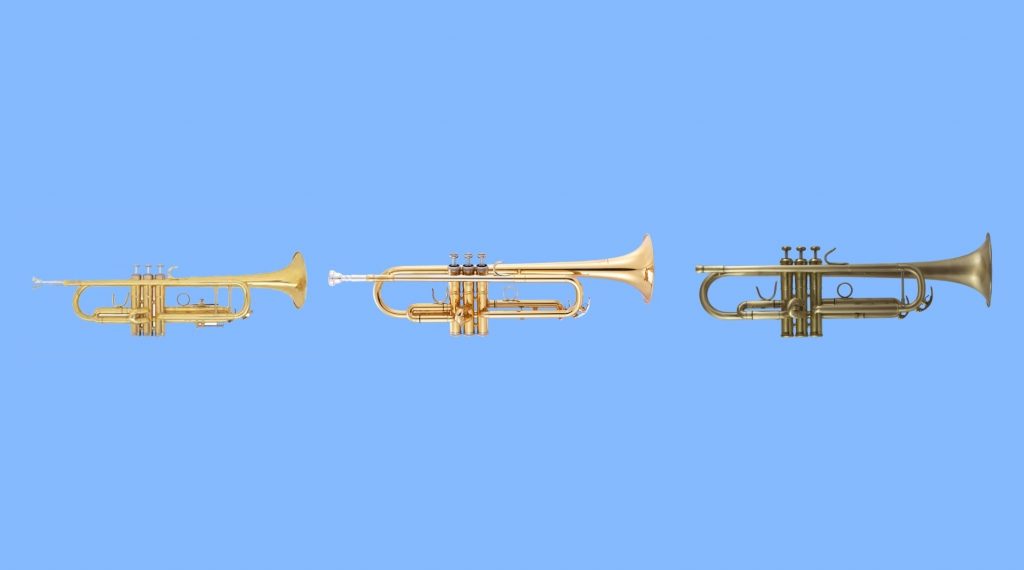 1 Pezzo Tromba Studenti Brass Trumpet Instrument Suono Più Forte e Potere 
