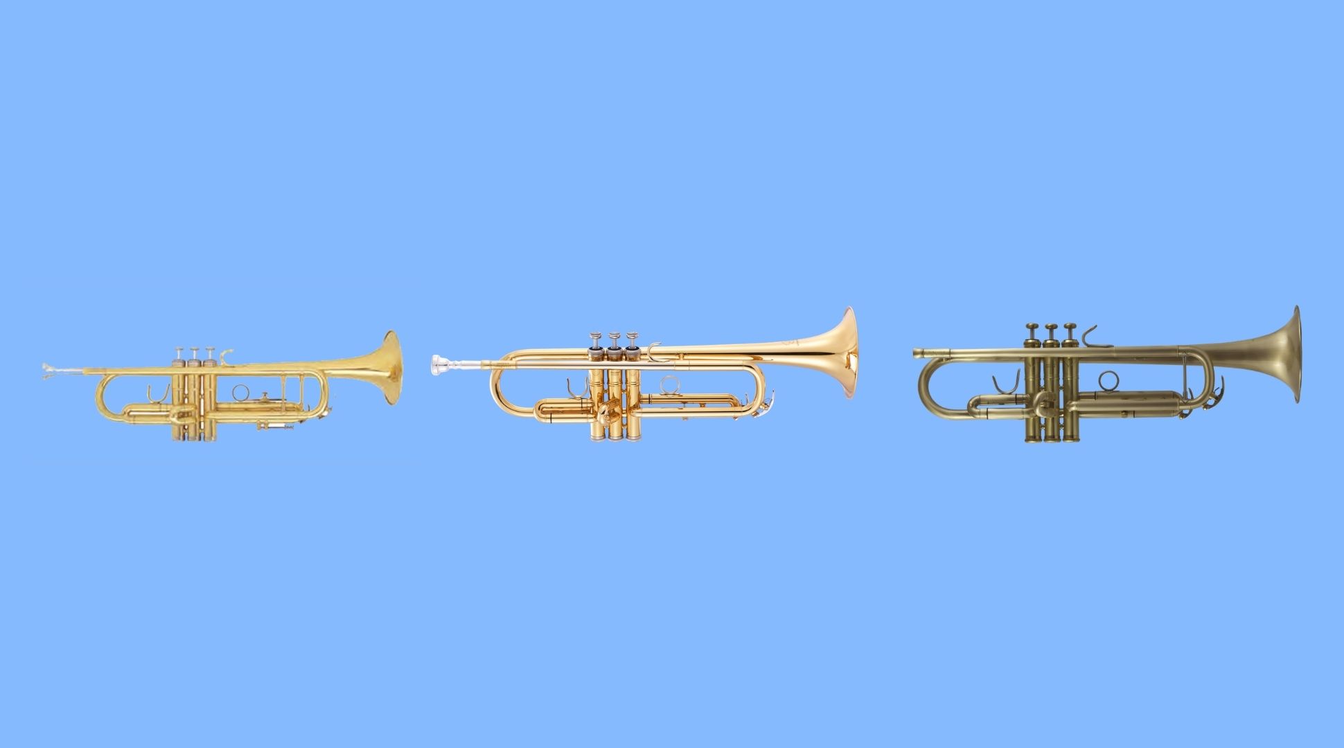 Parti per Strumenti a Tromba in Ottone per Amatori e Professionisti Circa 6,5 x 2,5 cm